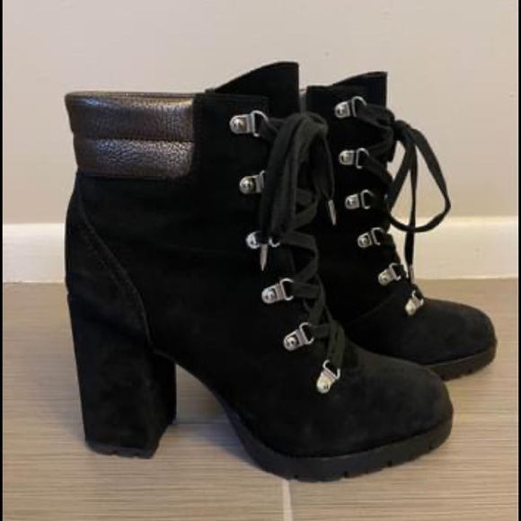 Ankle Booties - Sam Edelman Carolena Lace up Booties - Picture 3 of 4